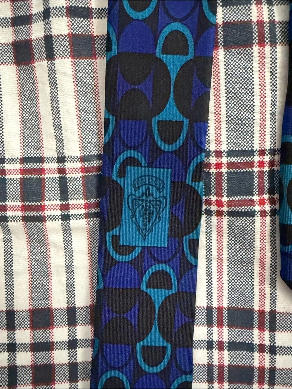 Gucci Silk Horsebit Tie Blue